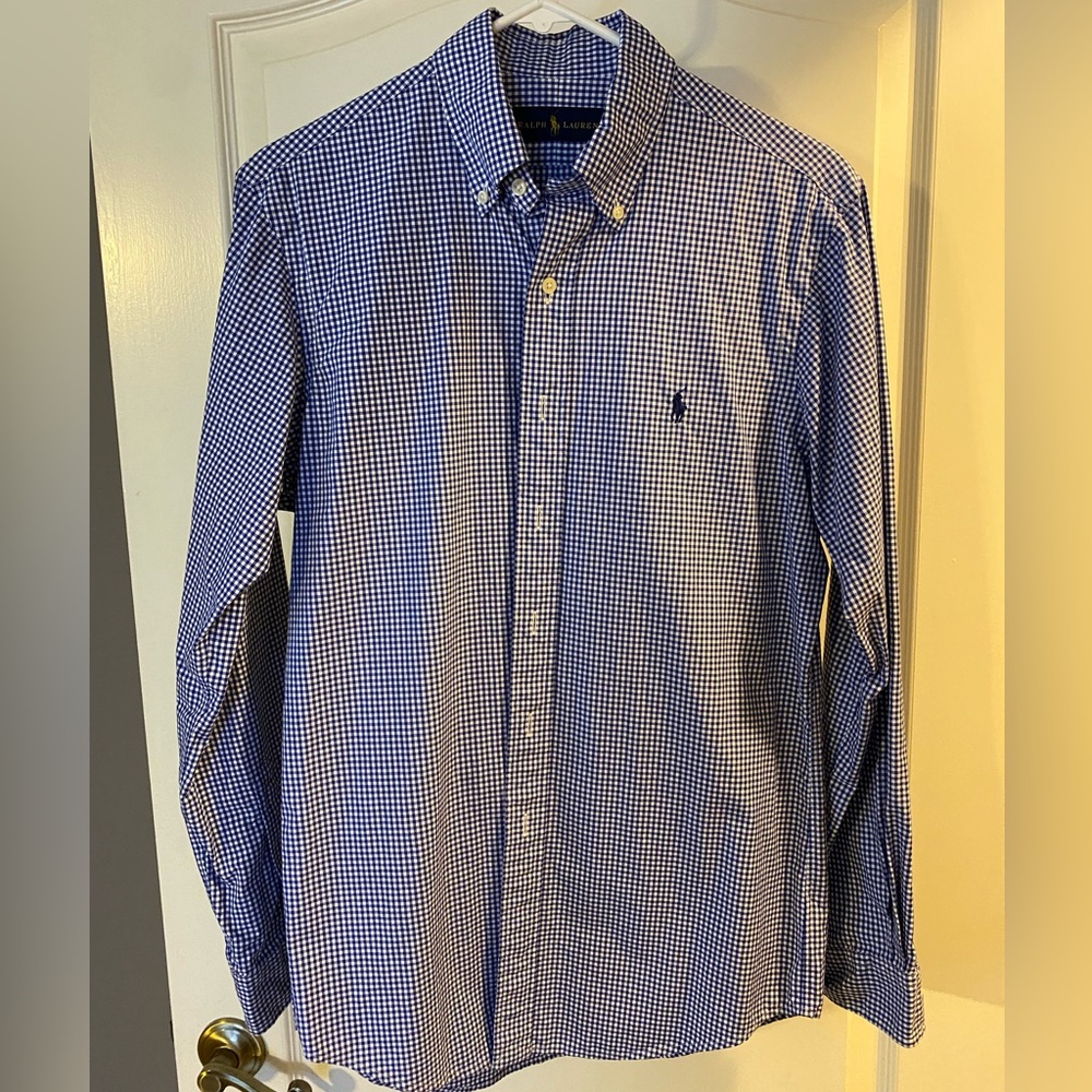Ralph Lauren Polo, long sleeve dress shirt, men’s small